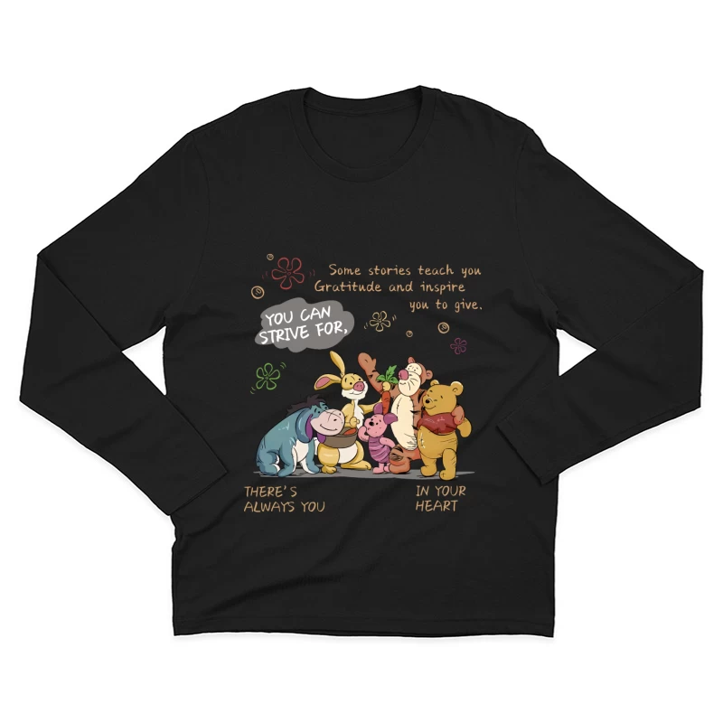 Freundschaft und Dankbarkeit Herren Langarm T-Shirt