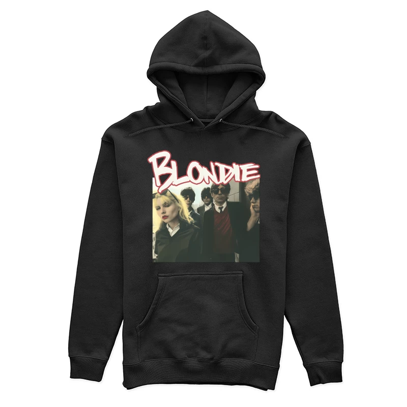 Vintage Blondie Band Album Cover from the 1970s New Wave Era Female Pullover Hoodie