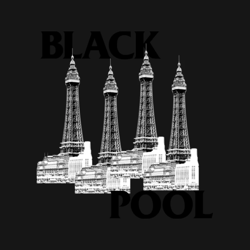 Blackpool  Black Flag Parody Tribute Design Mouse Pad