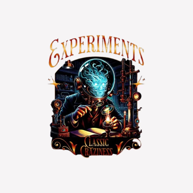 Steampunk Mad Scientist's Laboratory: Classic Experiments Male T-Shirt