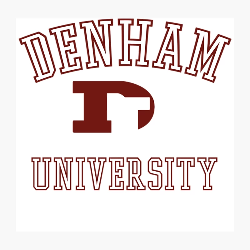 Denham University Throw Pillow