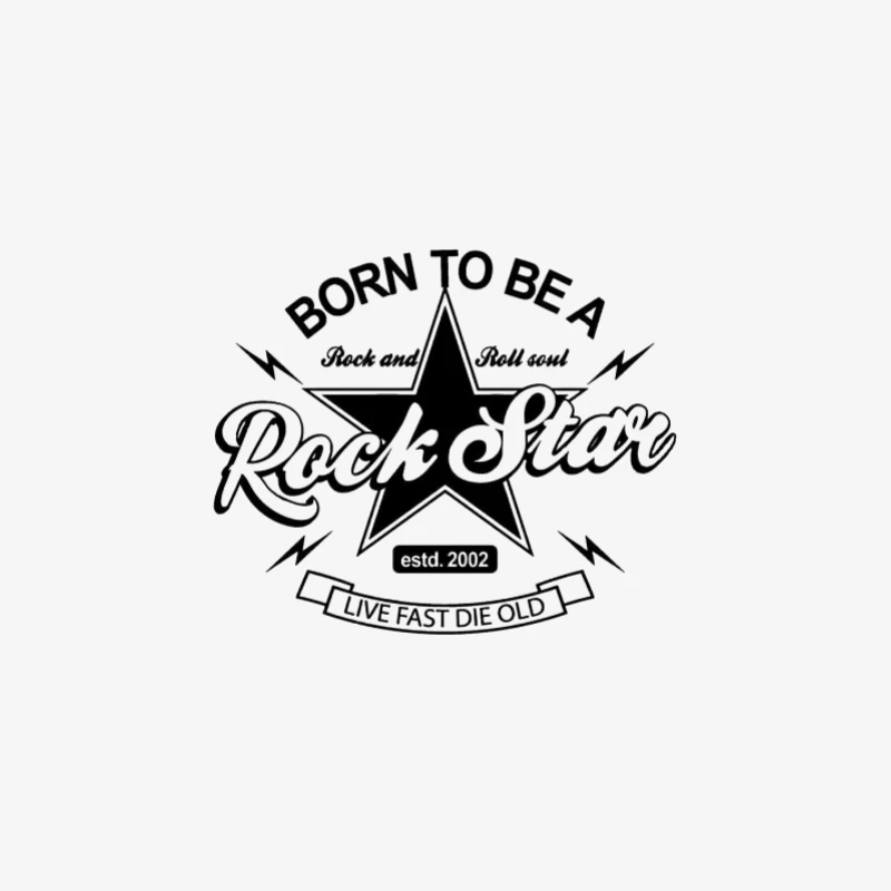 Geboren, um ein Rockstar zu sein Damen Langarm T-Shirt