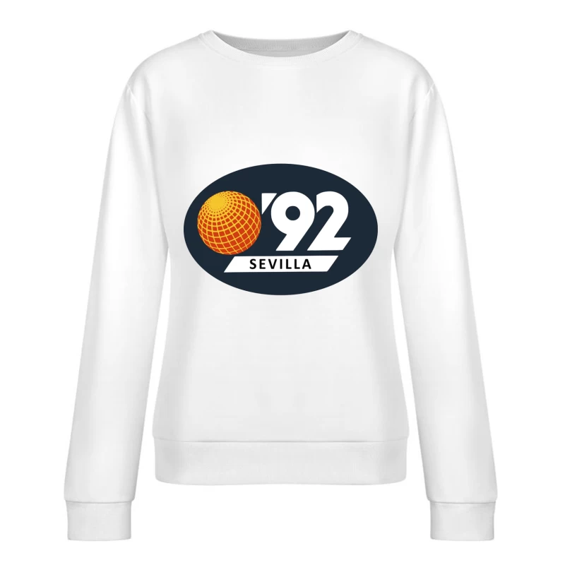 Expo '92 Sevilla World's Fair Logo Female Pullover Sweatshirt