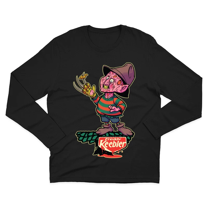 Freddy Keebler: A Whimsical Horror Parody Male Long Sleeve T-Shirt