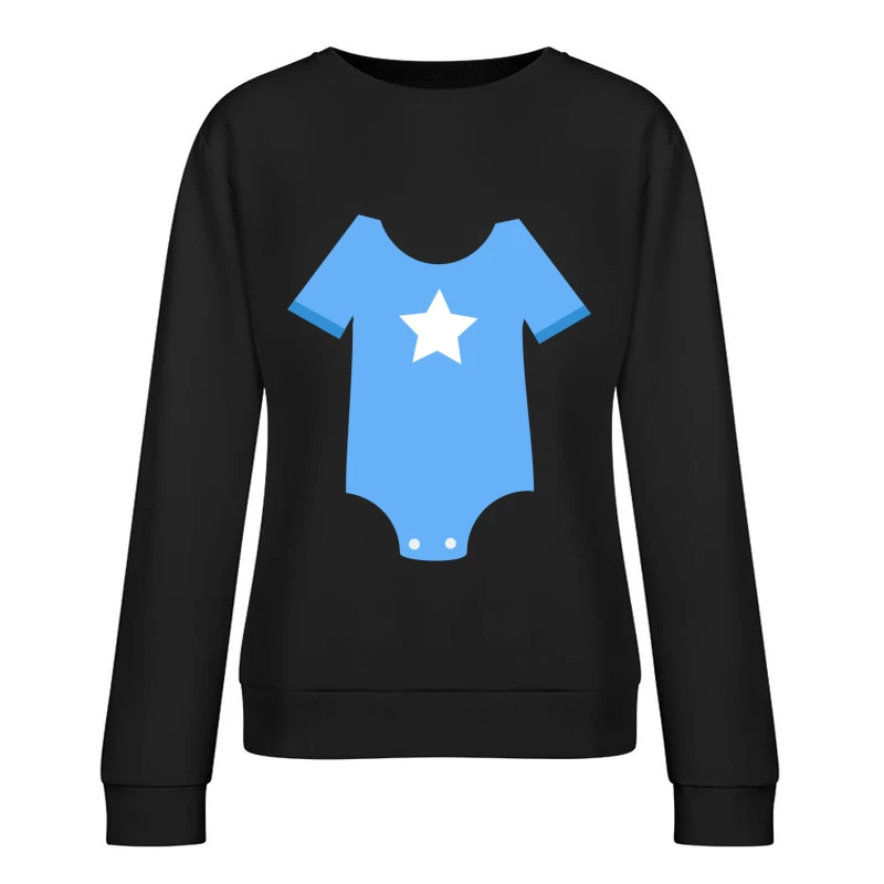 Body bleu pour bébé avec étoile blanche Femme Sweat-shirt à enfiler