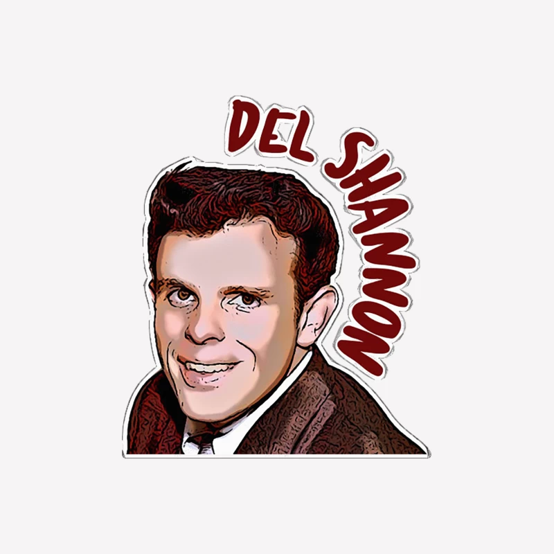 Del Shannon Retro Styled Tribute Artwork Female T-Shirt