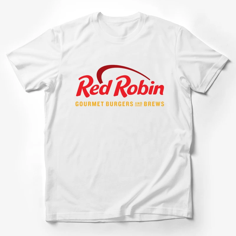 Red Robin Gourmet Burgers and Brews Restaurant Logo Male T-Shirt