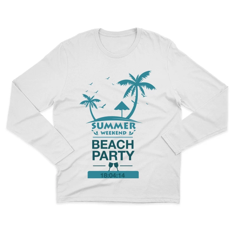 Strandparty am Sommerwochenende Herren Langarm T-Shirt