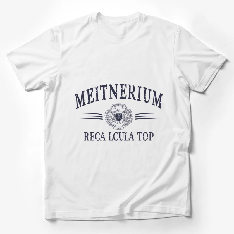 Meitnerium Design mit Emblem Herren T-Shirt