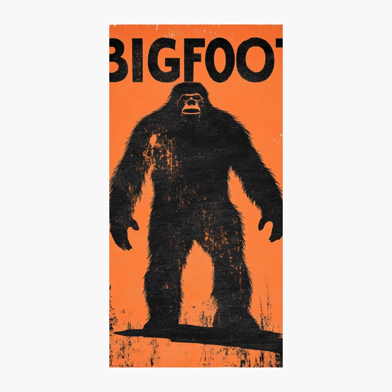 Vintage Bigfoot Cryptozoology Poster iPhone Case