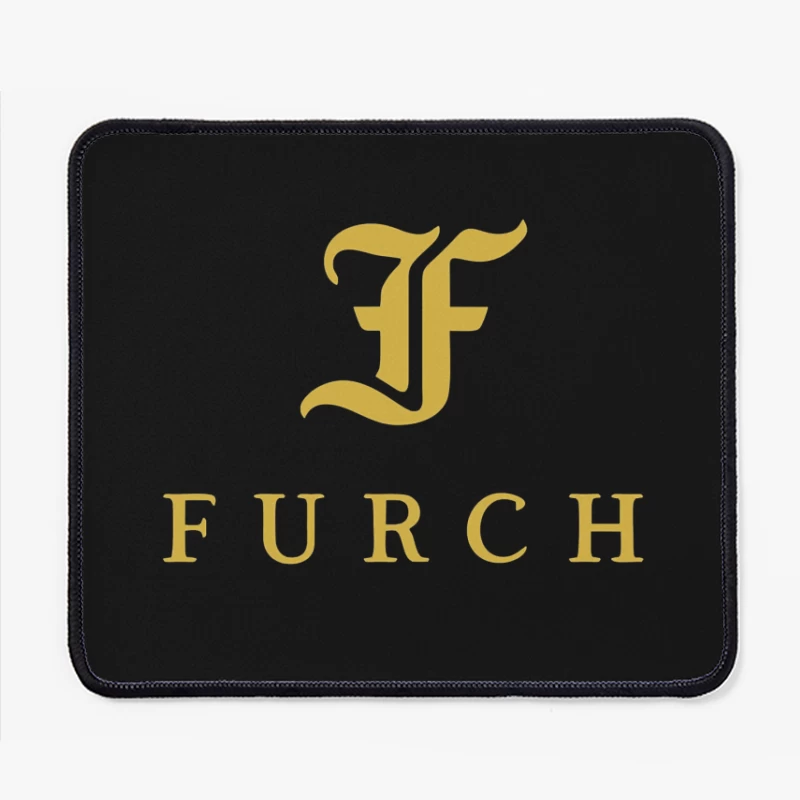 Furch Gold Logo - Luxury Minimalist Typography Design Mouse Pad