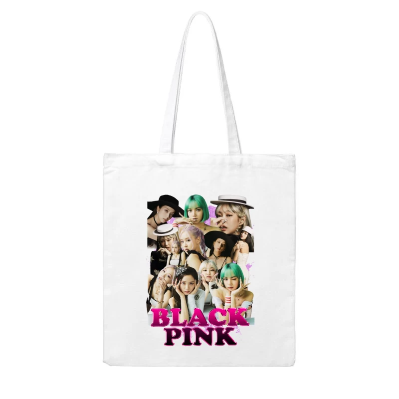 BLACKPINK: K-pop Girl Group Fashion Poster Cotton Tote Bag