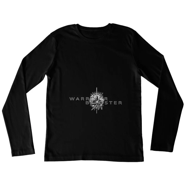 Warrior Booster Medieval Helmet Logo Design Female Long Sleeve T-Shirt