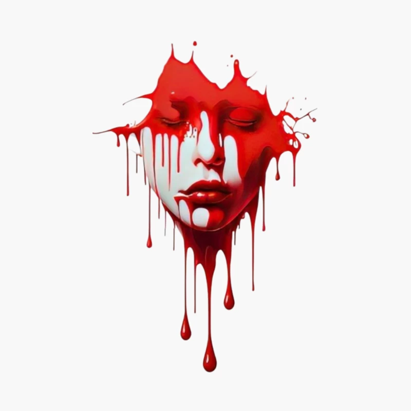 Bloody girl Cotton Tote Bag