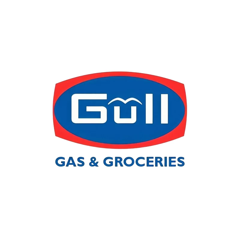 Gull Gas Station and Grocery Store Brand Logo Travel Mug