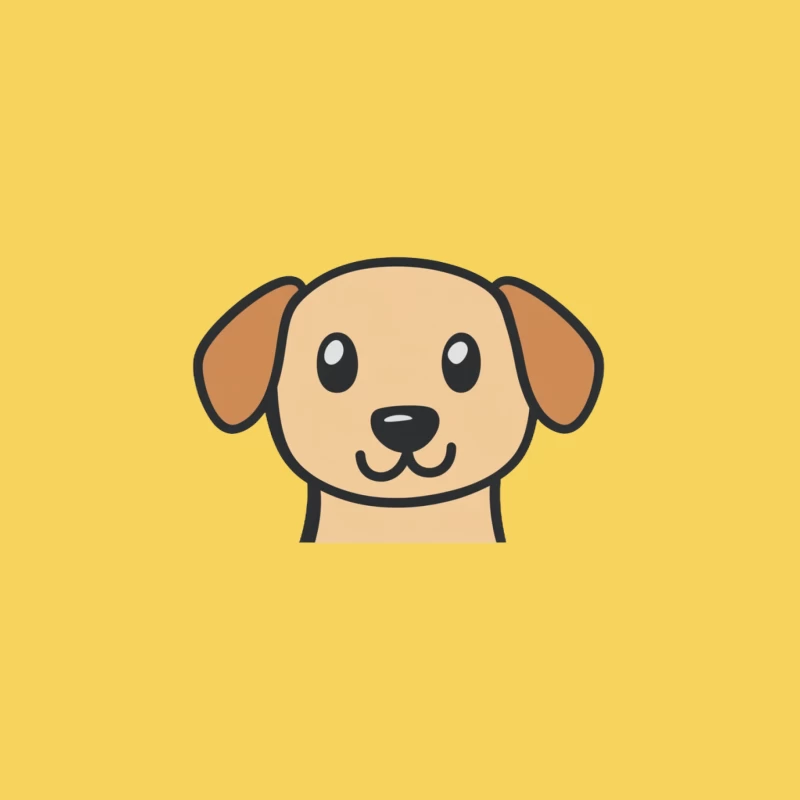 Cute Cartoon Dog Puppy Icon Bucket Hat