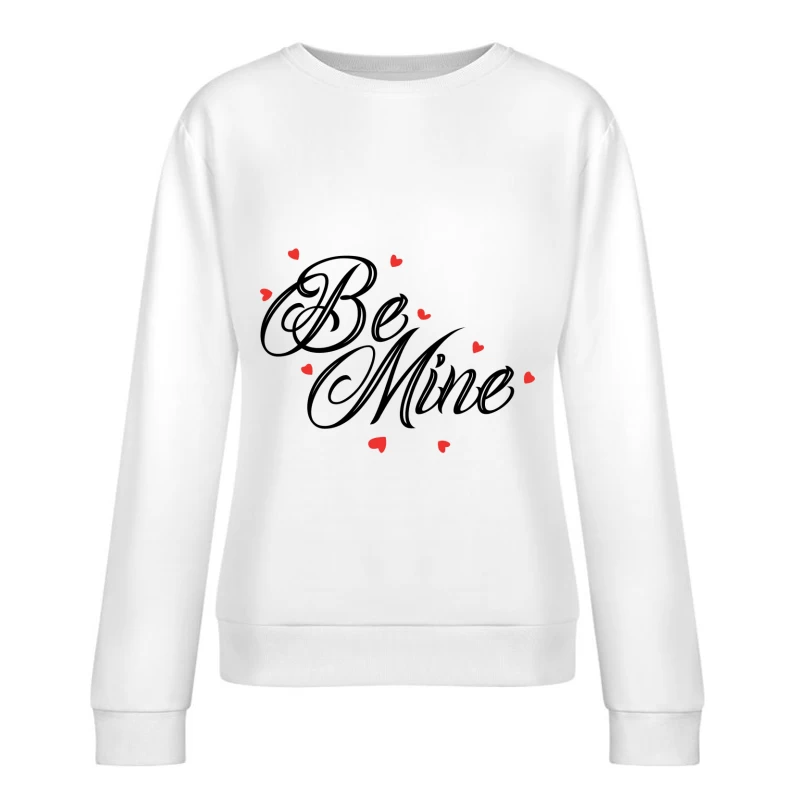 Cœurs rouges dispersés Femme Sweat-shirt à enfiler