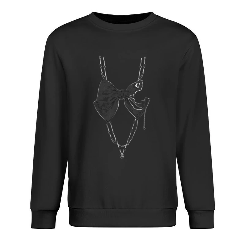 Schmuck mit Schleifenanhänger Herren Pullover Sweatshirt