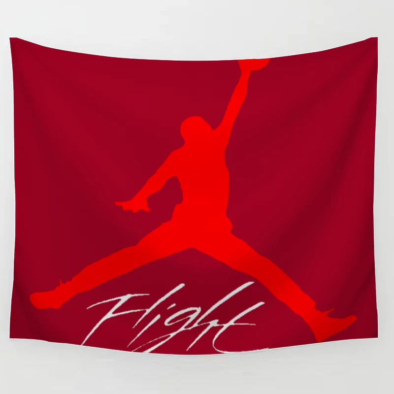 Jumpman Basketball Logo Tapestry