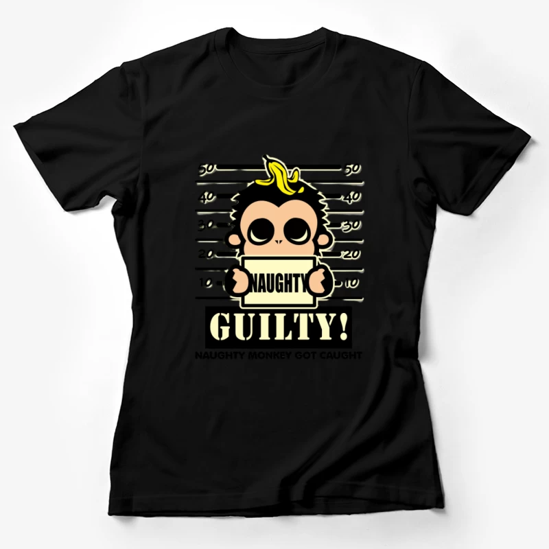 Naughty Monkey erwischt Damen T-Shirt