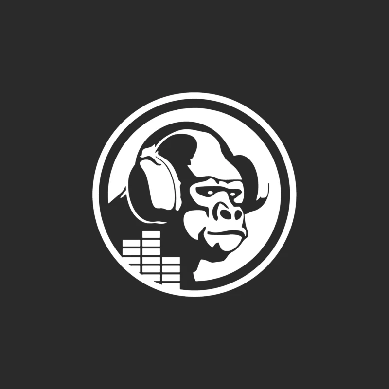 Headphones Gorilla Baseball Cap