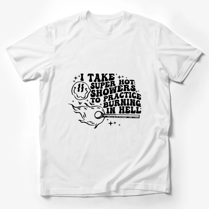 Citation humoristique sur les douches chaudes Homme T-Shirt