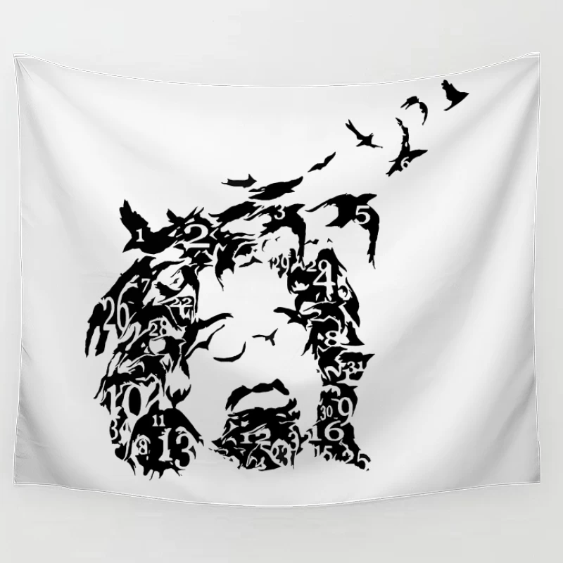 Counting Crows Black Art Tapestry