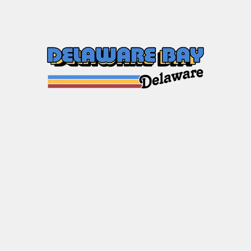 Delaware Bay, Delaware   Retro Styled Design Male Tank Top