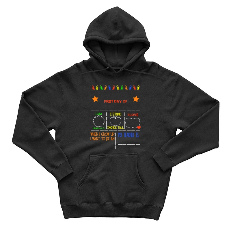 Tableau de la rentrée scolaire pour enfants Homme Sweat à capuche