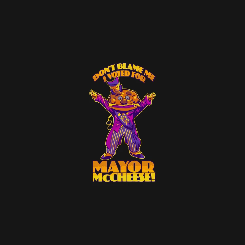 Whimsical Burger Mascot Campaigns for Mayor McCheeseburger Desk Mat