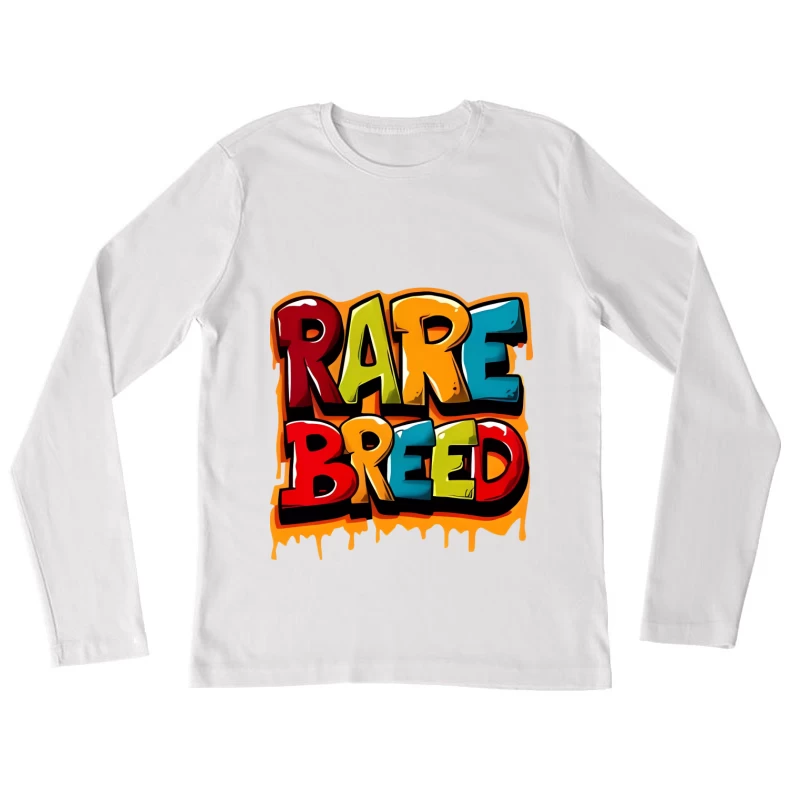 Seltene Rasse Graffiti Design Damen Langarm T-Shirt
