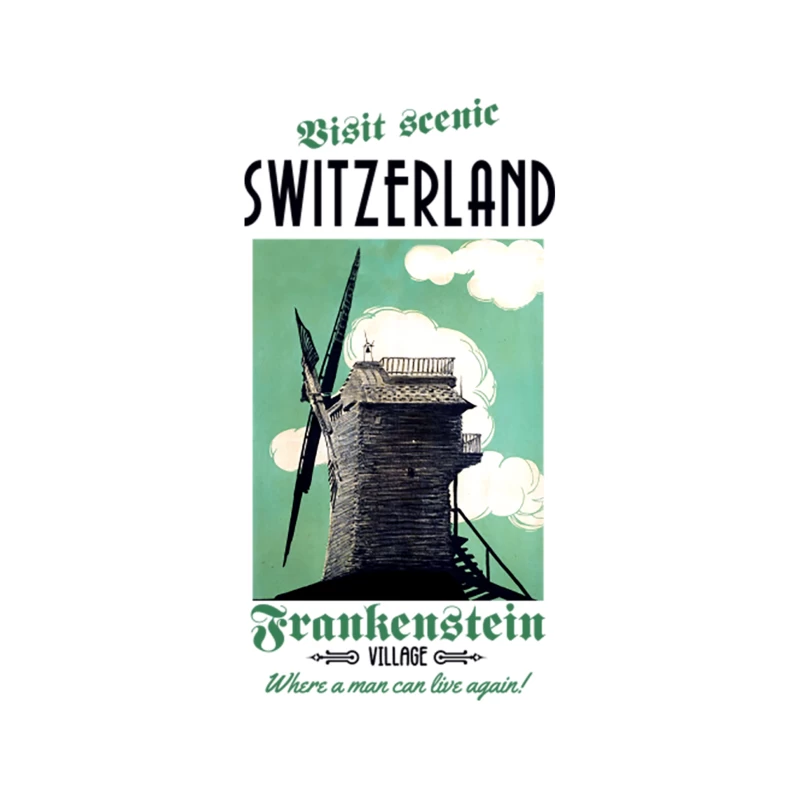 Frankenstein Travel Poster Tapestry