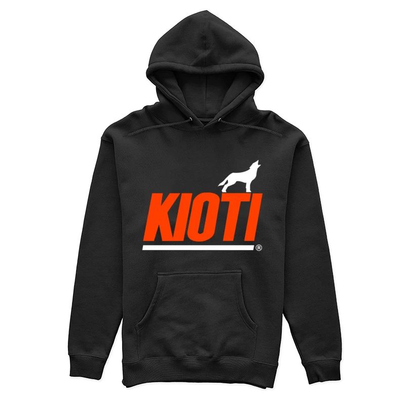 Kioti Farm Equipment Brand Logo with Wolf Silhouette Female Pullover Hoodie