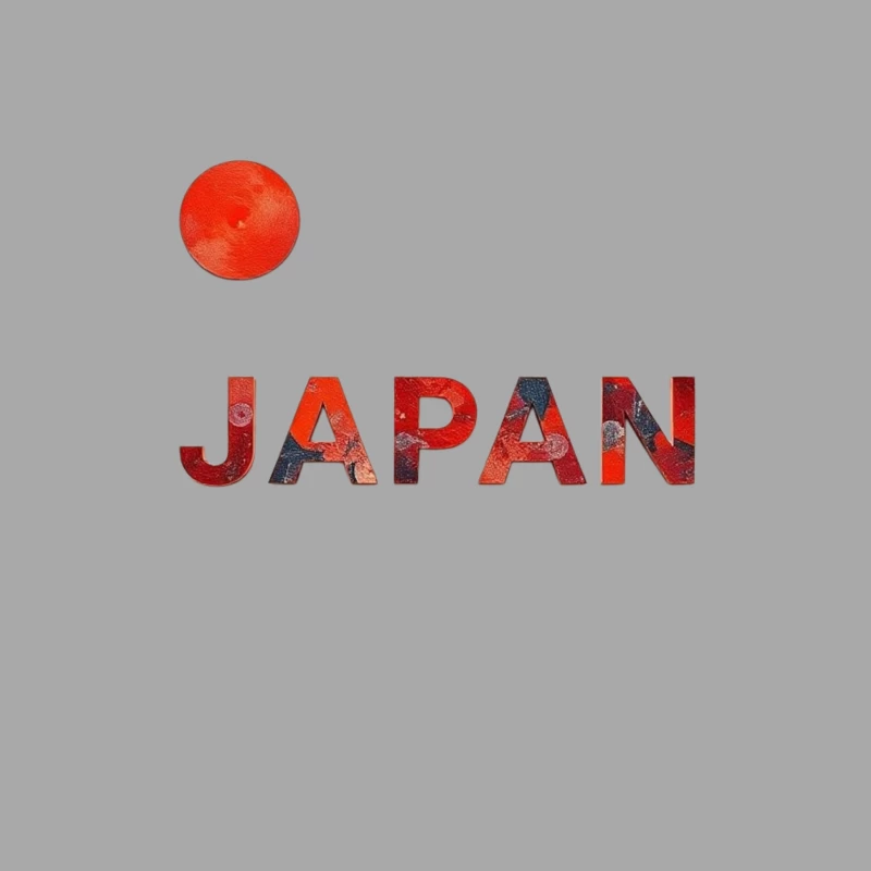 Minimalist Japanese Flag Design with Typography Female Pullover Hoodie