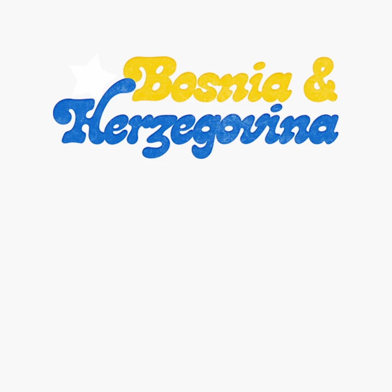 Bosnia   Retro Faded Style Typography Design Cotton Tote Bag