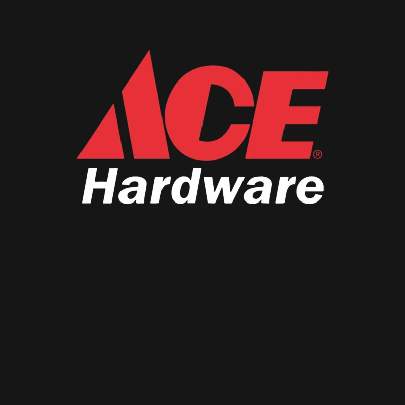 Ace Hardware Store Logo in Red and White Design Female Long Sleeve T-Shirt