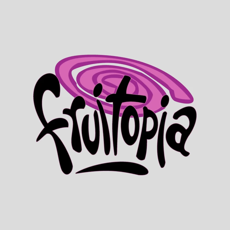 Fruitopia Vintage Beverage Brand Logo with Purple Swirl Design Baseball Cap