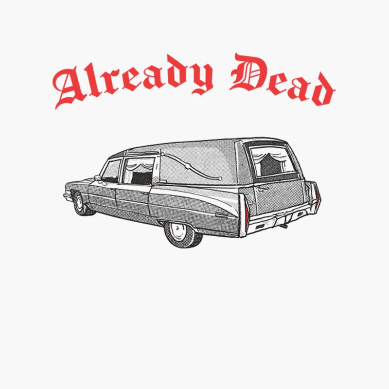 Already Dead   Nihilist Hearse Punksthetic Design Cotton Tote Bag