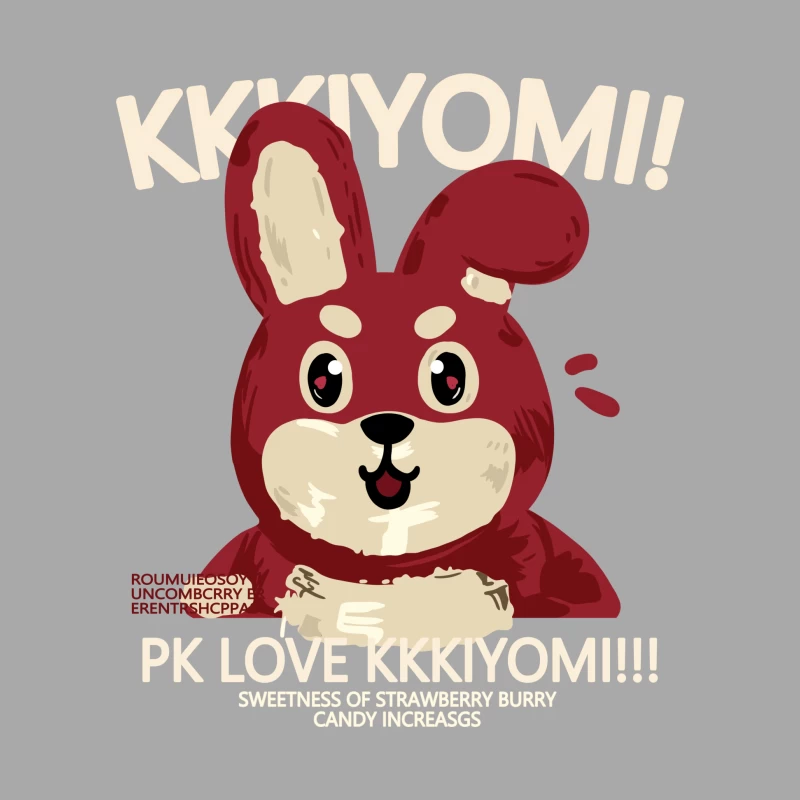 Niedlicher roter Hase mit Süßigkeiten Herren Pullover Hoodie
