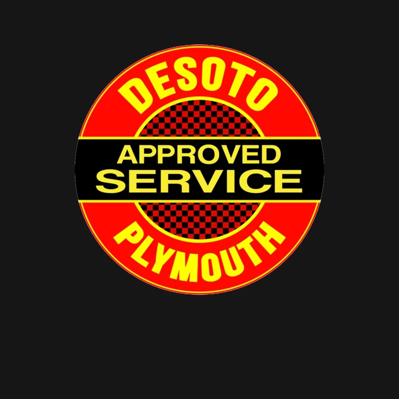 Vintage DeSoto-Plymouth Approved Service Station Logo Female Long Sleeve T-Shirt