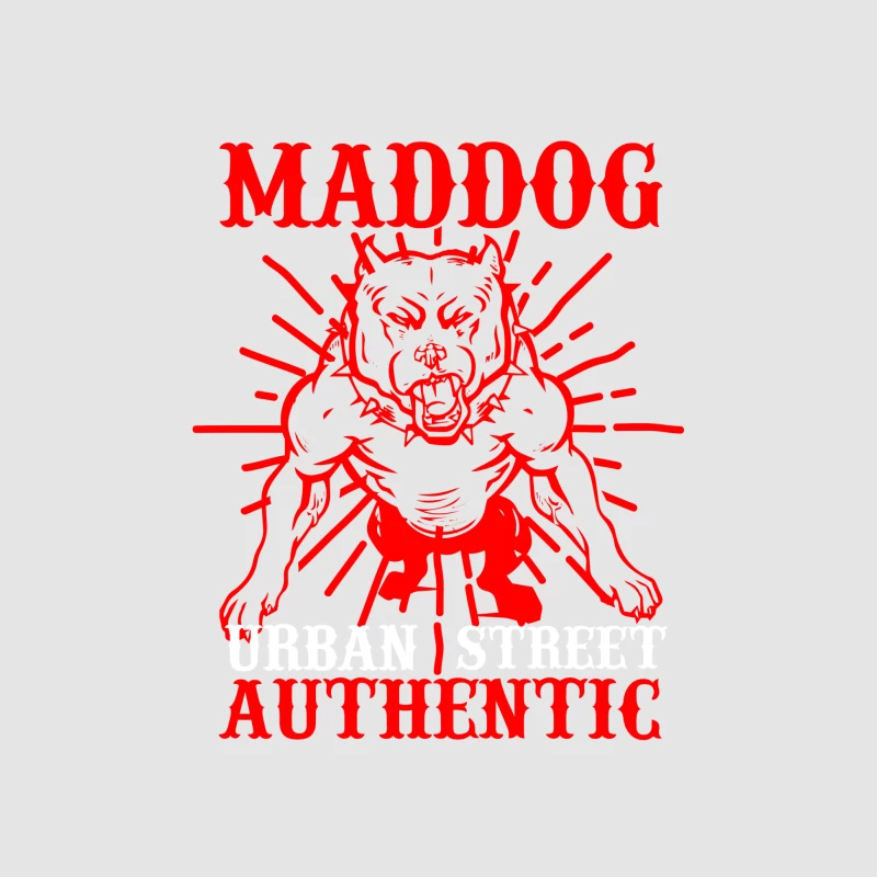 T-shirt authentique de style urbain avec motif de chien Homme Sweat à capuche