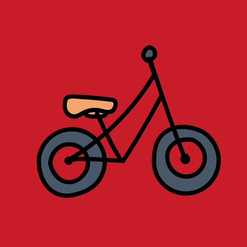 Illustration de vélo minimaliste Homme Sweat à capuche