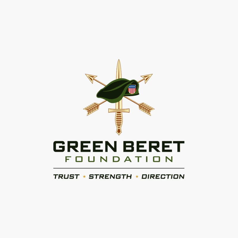 Green Beret Foundation: Special Forces Military Logo Cotton Tote Bag
