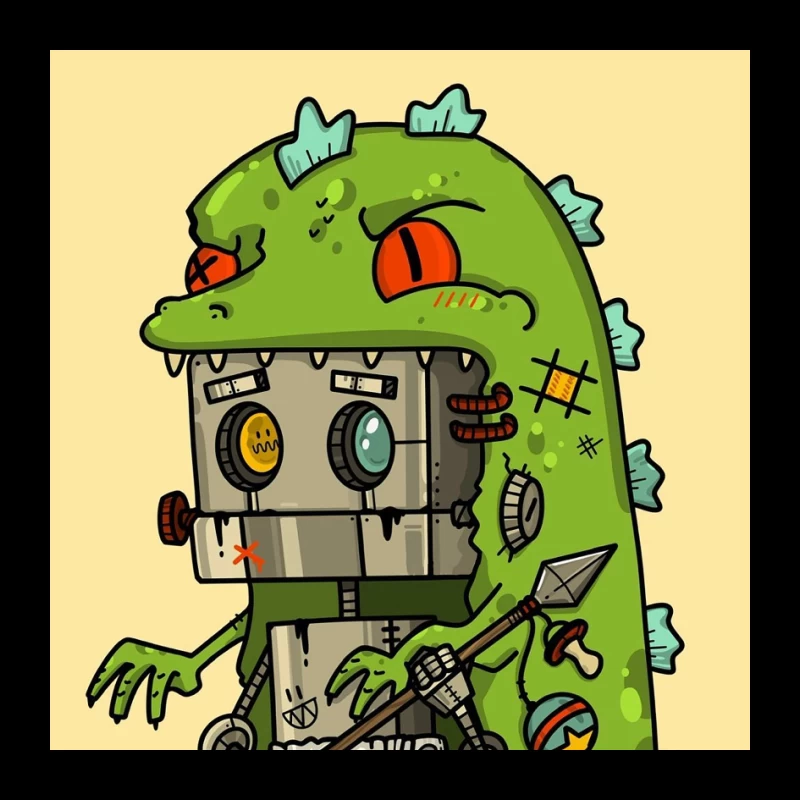 Robokite in Dinosaur Costume Pin