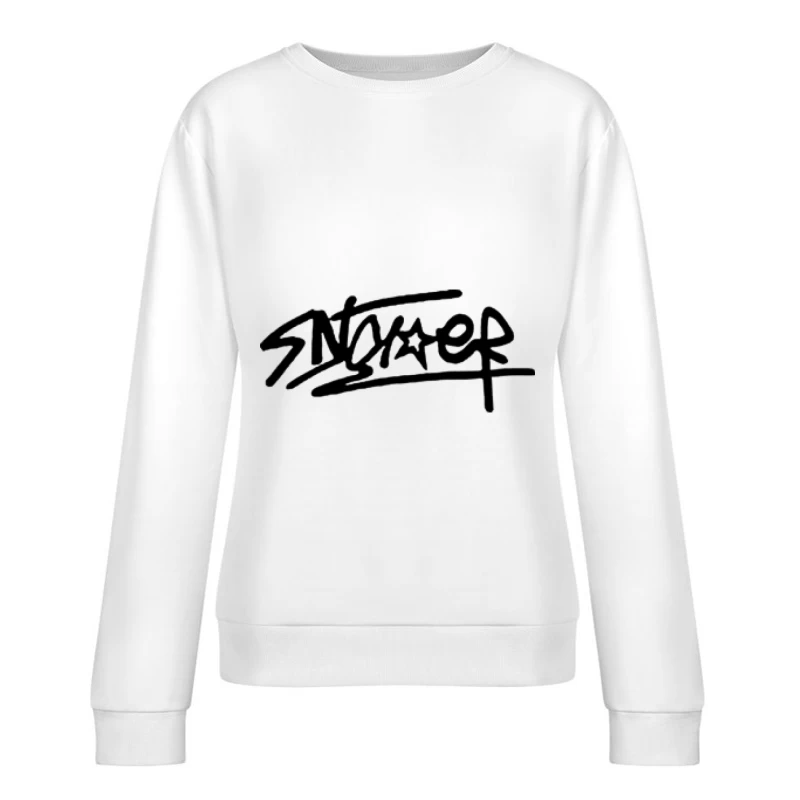 Graffiti-Kunst-Logo mit Sternmotiv Damen Pullover Sweatshirt