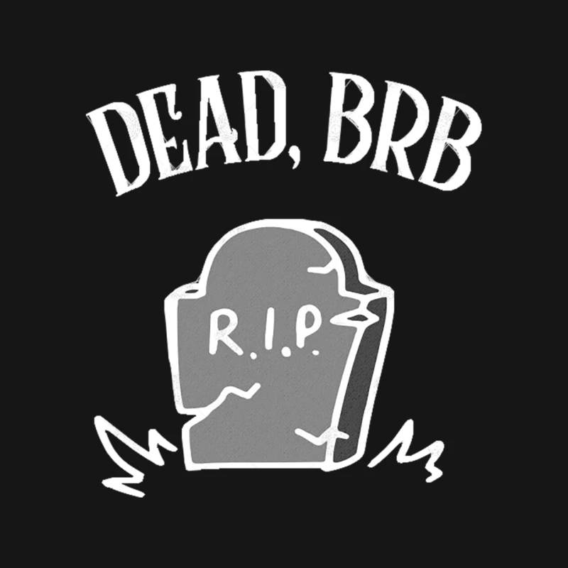 DEAD, BRB † Funny Nihilism Design Mouse Pad