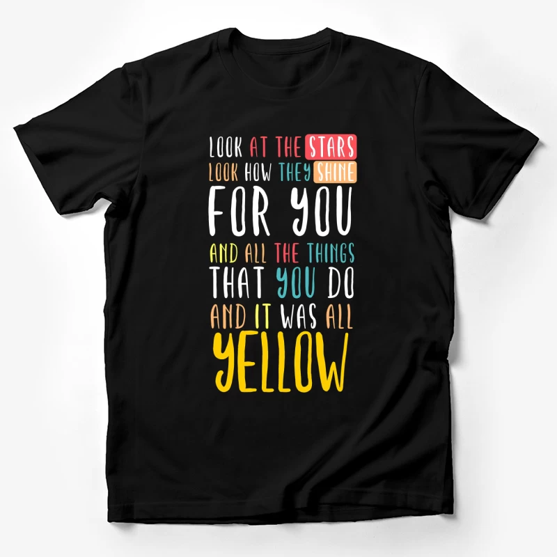 Coldplay Yellow Male T-Shirt