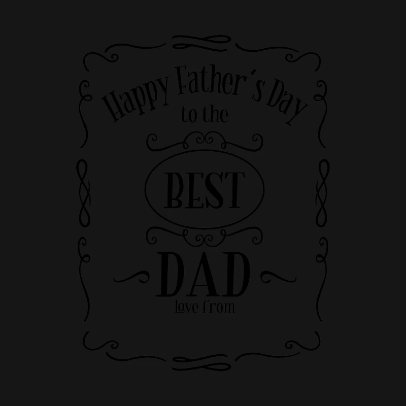 Carte de fête des pères pour le meilleur papa Homme Manches Longues T-Shirt