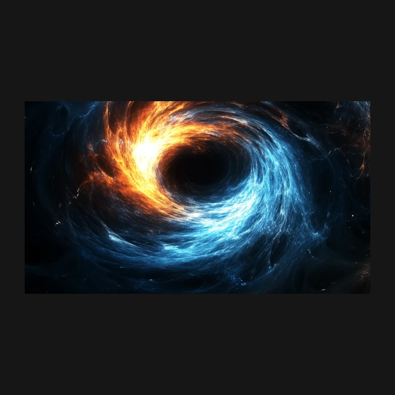 Cosmic Vortex: The Swirling Energy of a Celestial Black Hole Desk Mat