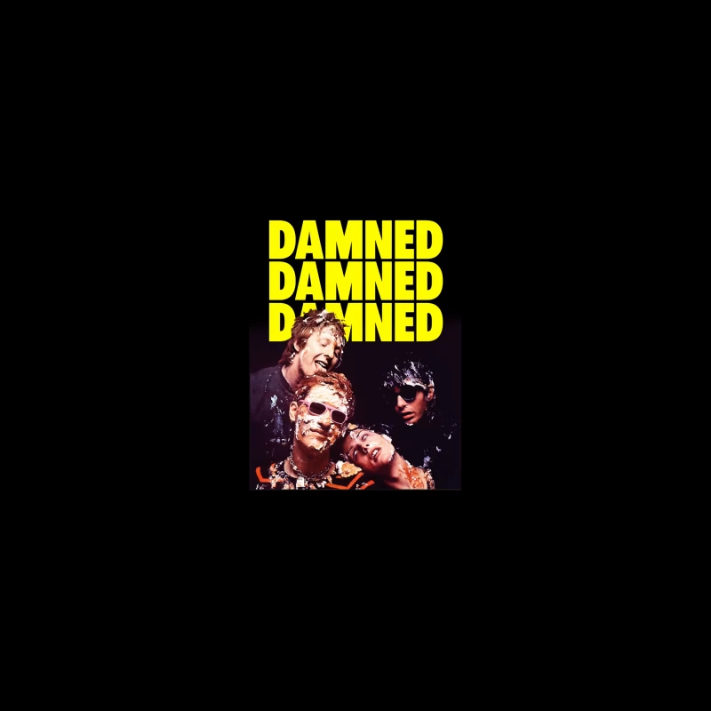 The Damned Punk Rock Band Vintage Album Cover Desk Mat